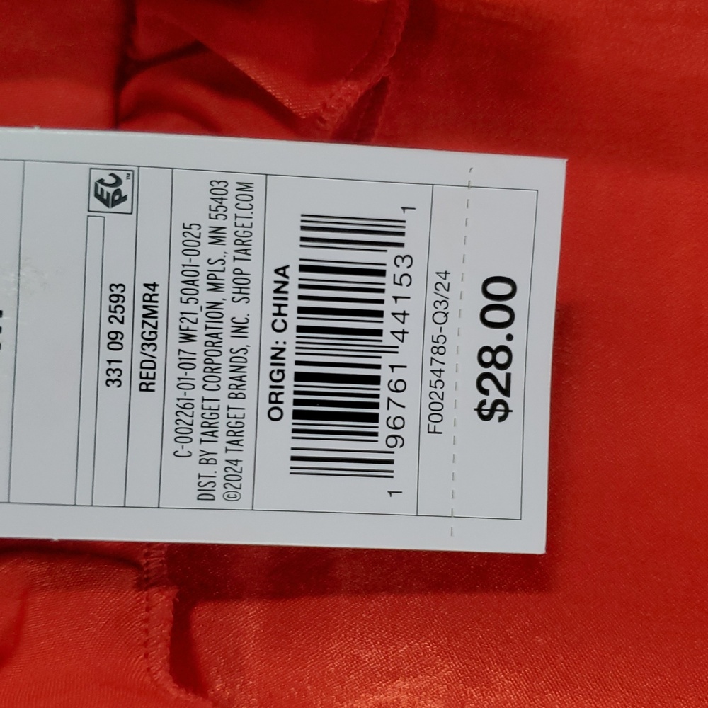 Wild Fable™ Women's Rosette Mini Babydoll Dress ~ Red - Picture 16 of 16